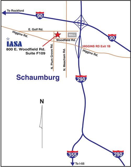 Map to the Schaumburg Office 